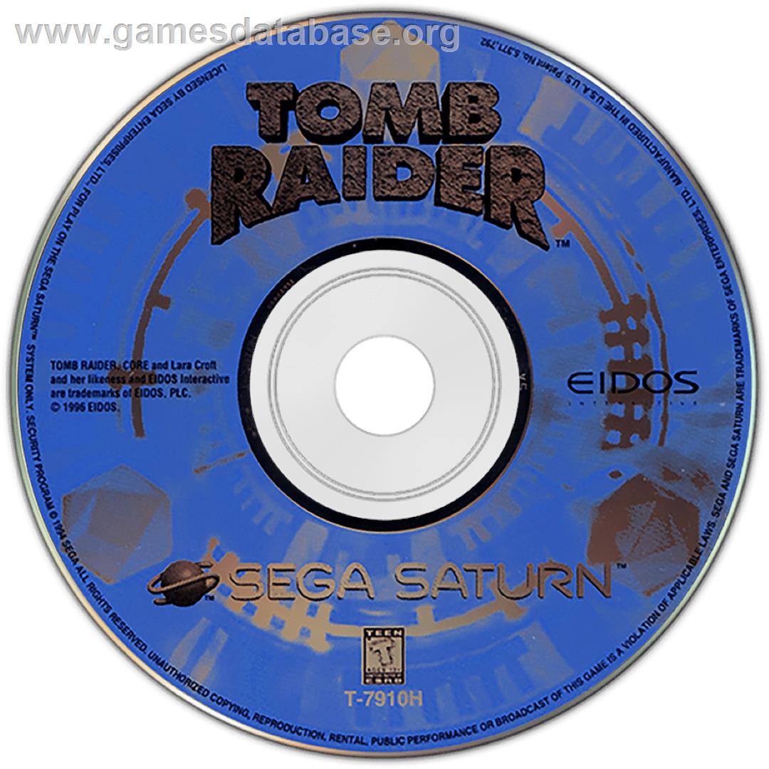 Tomb Raider - Sega Saturn - Artwork - Cartridge