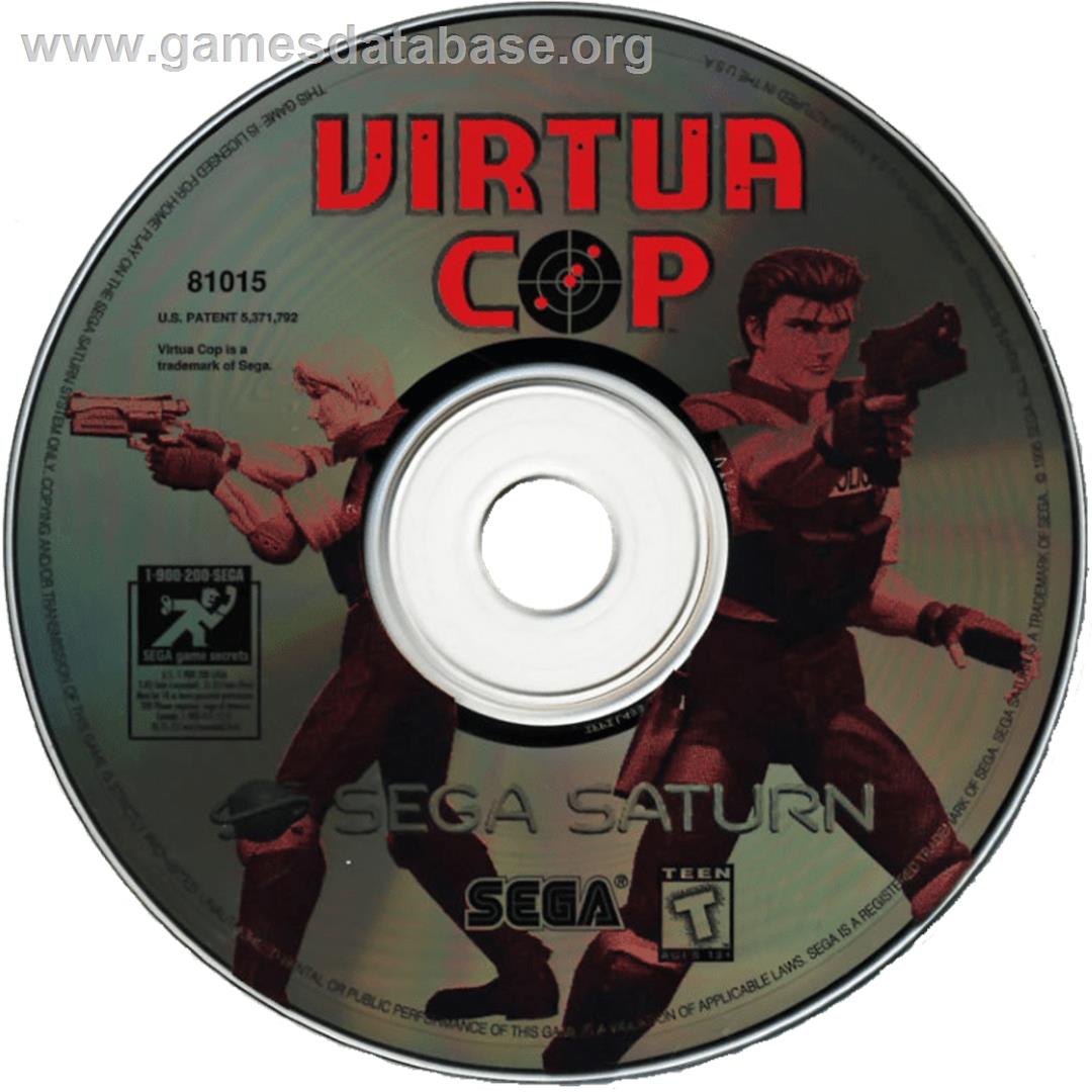 Virtua Cop - Sega Saturn - Artwork - Cartridge