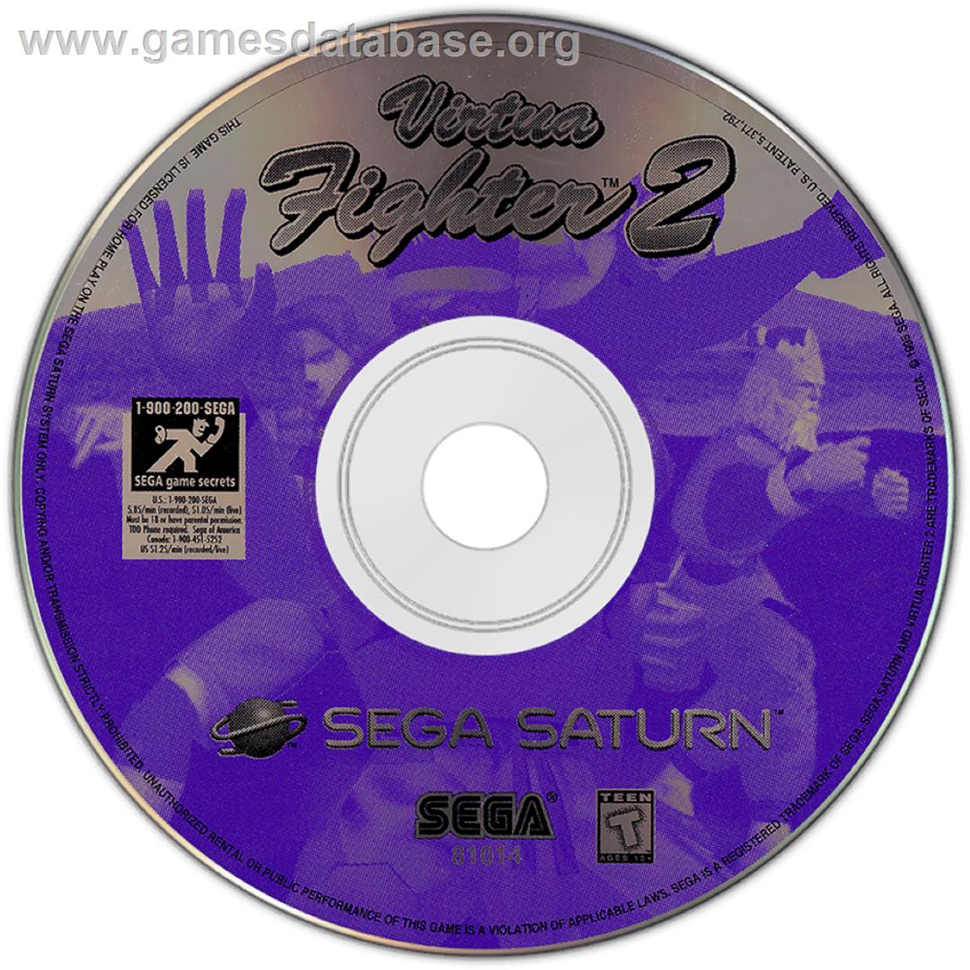 Virtua Fighter 2 - Sega Saturn - Artwork - Cartridge