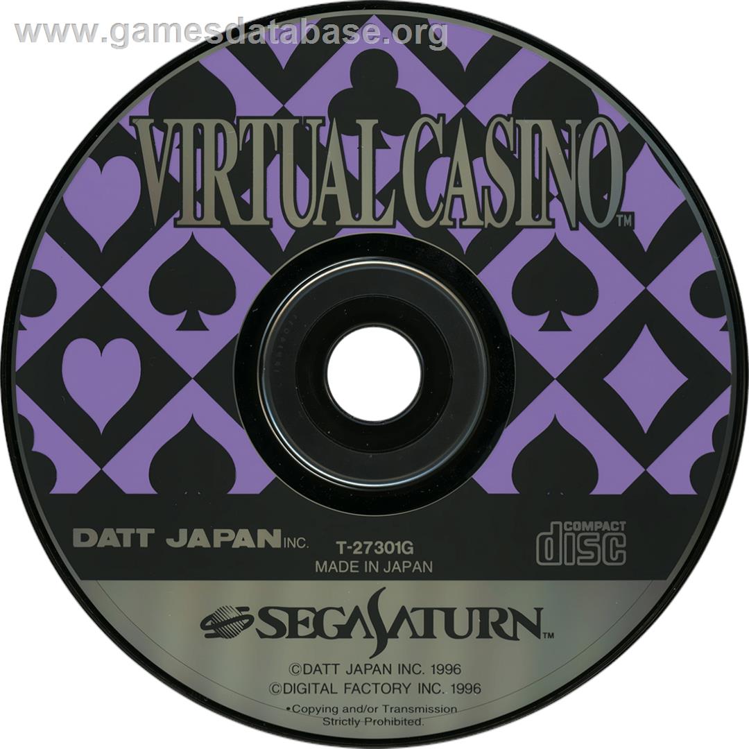 Virtual Casino - Sega Saturn - Artwork - Cartridge
