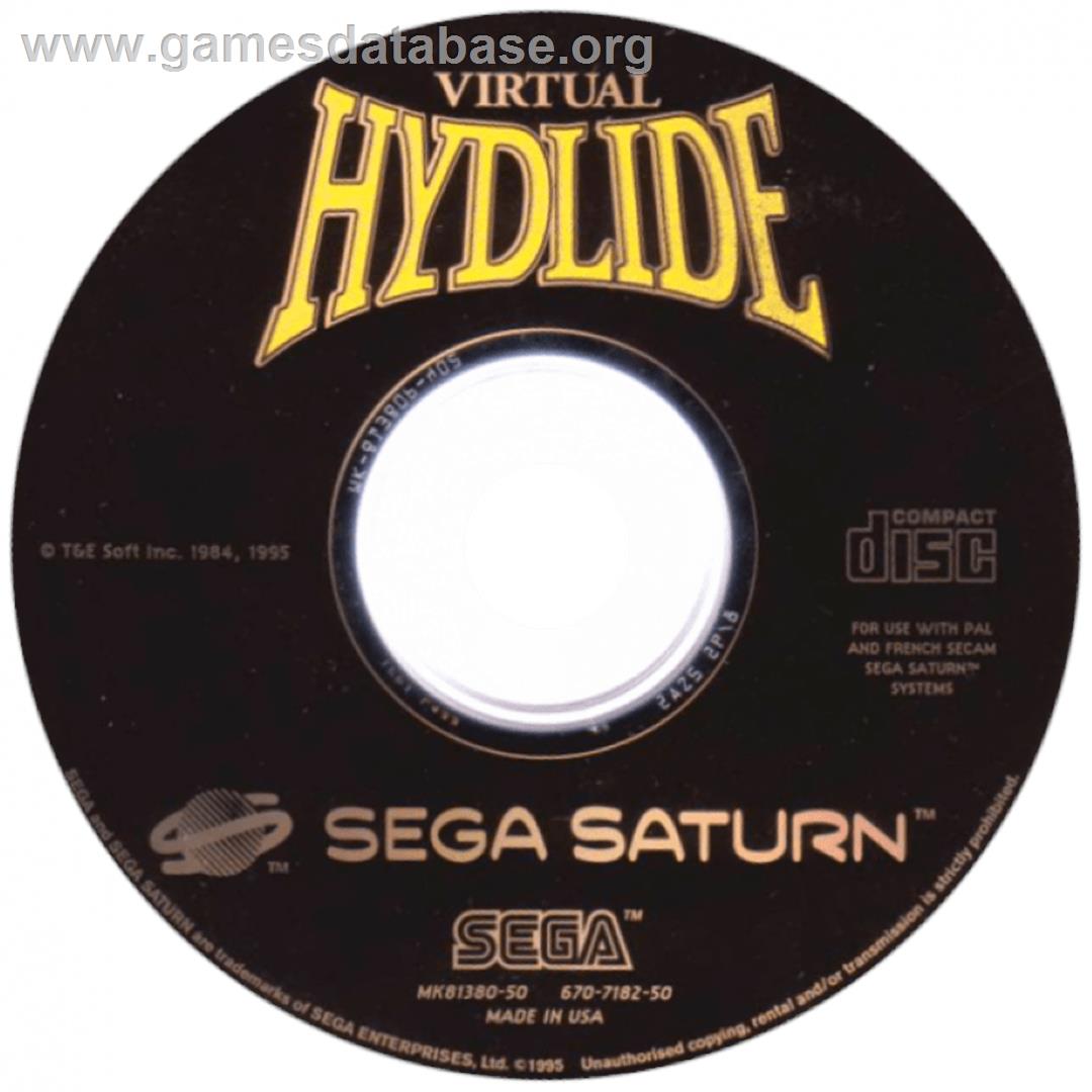 Virtual Hydlide - Sega Saturn - Artwork - Cartridge
