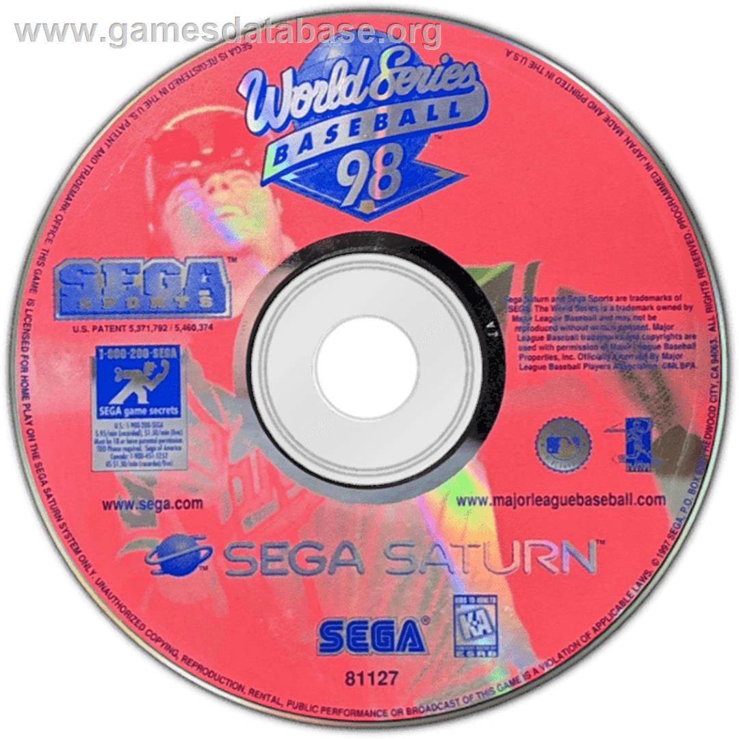 World Series Baseball '98 - Sega Saturn - Artwork - Cartridge