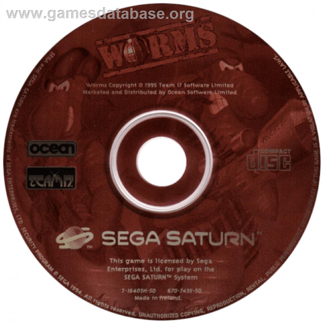 Worms - Sega Saturn - Artwork - Cartridge