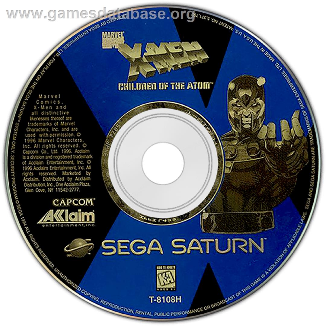 X-Men: Children of the Atom - Sega Saturn - Artwork - Cartridge