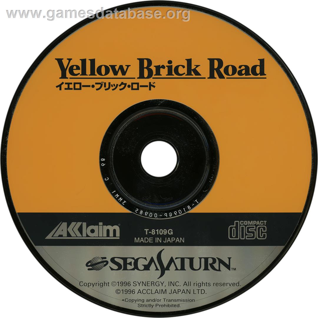 Yellow Brick Road - Sega Saturn - Artwork - Cartridge
