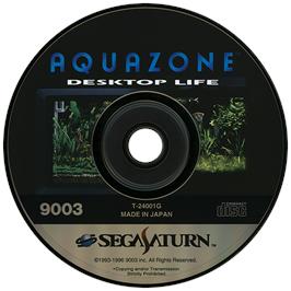 Artwork on the Disc for Aquazone: Desktop Life on the Sega Saturn.