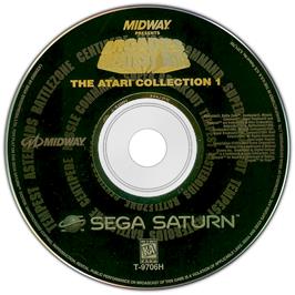 Artwork on the Disc for Arcade's Greatest Hits: The Atari Collection 1 on the Sega Saturn.