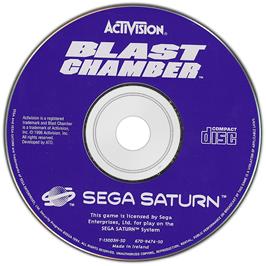 Artwork on the Disc for Blast Chamber on the Sega Saturn.