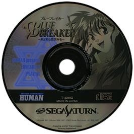 Artwork on the Disc for Blue Breaker: Ken yori mo Hohoemi o on the Sega Saturn.