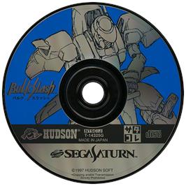 Artwork on the Disc for Bulk Slash on the Sega Saturn.