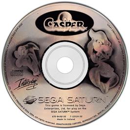 Artwork on the Disc for Casper on the Sega Saturn.