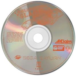 Artwork on the Disc for College Slam on the Sega Saturn.