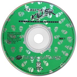 Artwork on the Disc for Corpse Killer - Graveyard Edition on the Sega Saturn.