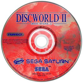 Artwork on the Disc for Discworld II: Missing, presumed... ! on the Sega Saturn.