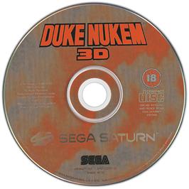 Artwork on the Disc for Duke Nukem 3D on the Sega Saturn.