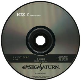 Artwork on the Disc for Enemy Zero on the Sega Saturn.