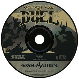 Artwork on the Disc for Golden Axe - The Duel on the Sega Saturn.