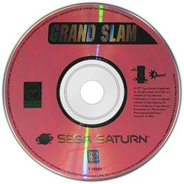 Artwork on the Disc for Grand Slam on the Sega Saturn.