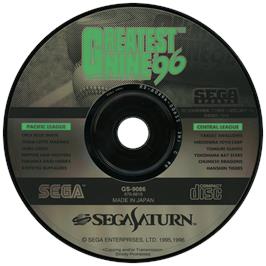 Artwork on the Disc for Greatest Nine '96 on the Sega Saturn.