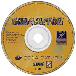 Artwork on the Disc for Gungriffon: The Eurasian Conflict on the Sega Saturn.