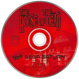 Artwork on the Disc for House of the Dead on the Sega Saturn.