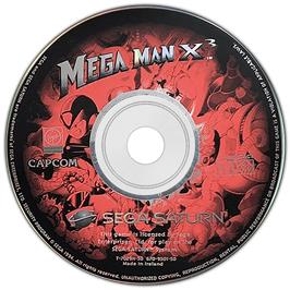 Artwork on the Disc for Mega Man X3 on the Sega Saturn.