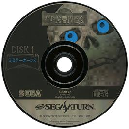 Artwork on the Disc for Mr. Bones on the Sega Saturn.