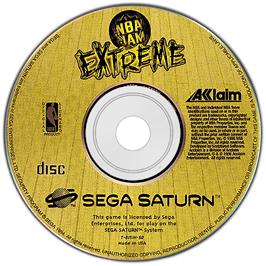 Artwork on the Disc for NBA Jam Extreme on the Sega Saturn.
