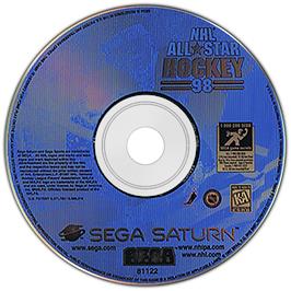 Artwork on the Disc for NHL All-Star Hockey '98 on the Sega Saturn.