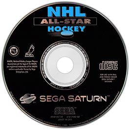Artwork on the Disc for NHL All-Star Hockey on the Sega Saturn.
