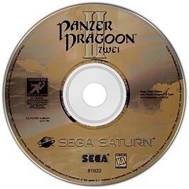 Artwork on the Disc for Panzer Dragoon II: Zwei on the Sega Saturn.