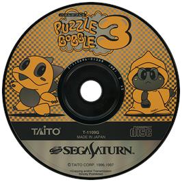 Artwork on the Disc for Puzzle Bobble 3 on the Sega Saturn.