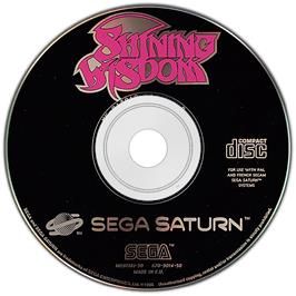 Artwork on the Disc for Shining Wisdom on the Sega Saturn.