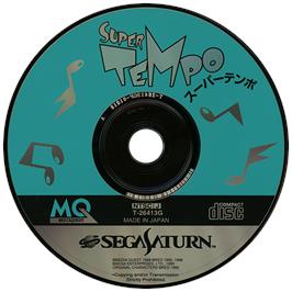 Artwork on the Disc for Super Tempo on the Sega Saturn.