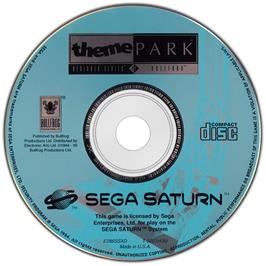 Artwork on the Disc for Theme Park on the Sega Saturn.