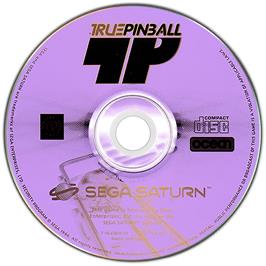 Artwork on the Disc for True Pinball on the Sega Saturn.
