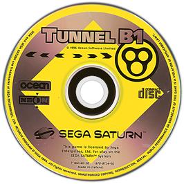 Artwork on the Disc for Tunnel B1 on the Sega Saturn.
