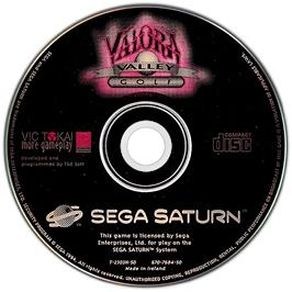 Artwork on the Disc for Valora Valley Golf on the Sega Saturn.