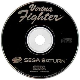 Artwork on the Disc for Virtua Fighter on the Sega Saturn.