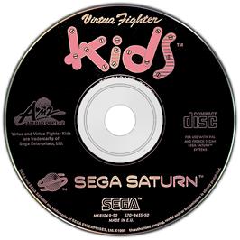 Artwork on the Disc for Virtua Fighter Kids on the Sega Saturn.