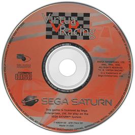 Artwork on the Disc for Virtua Racing on the Sega Saturn.