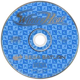 Artwork on the Disc for Winter Heat on the Sega Saturn.