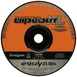 Artwork on the Disc for Wipeout XL on the Sega Saturn.