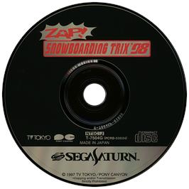 Artwork on the Disc for Zap! Snowboarding Trix '98 on the Sega Saturn.