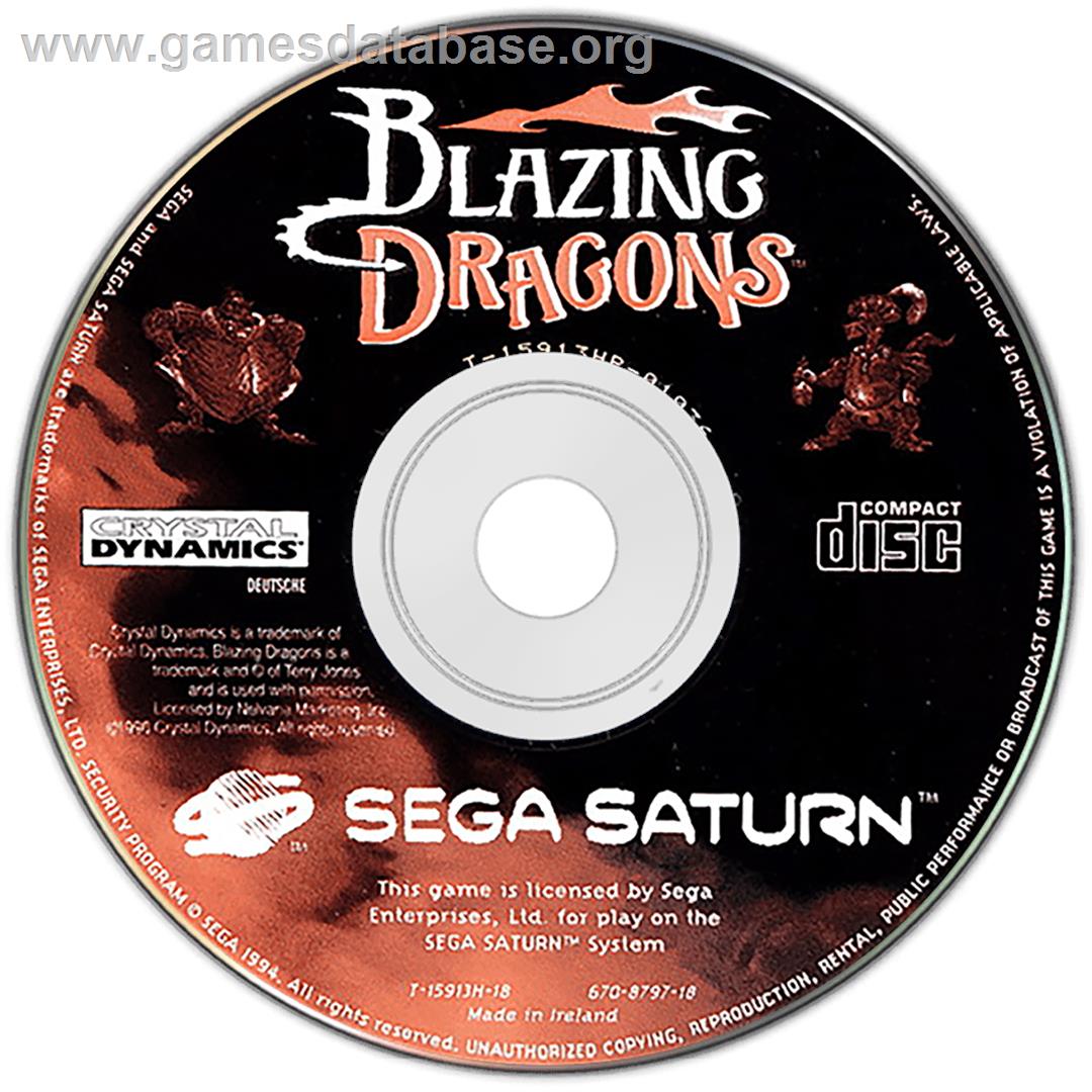 Blazing Dragons - Sega Saturn - Artwork - Disc