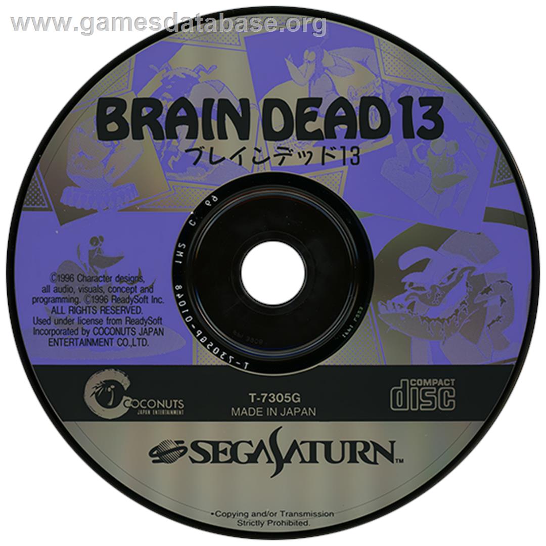 Brain Dead 13 - Sega Saturn - Artwork - Disc