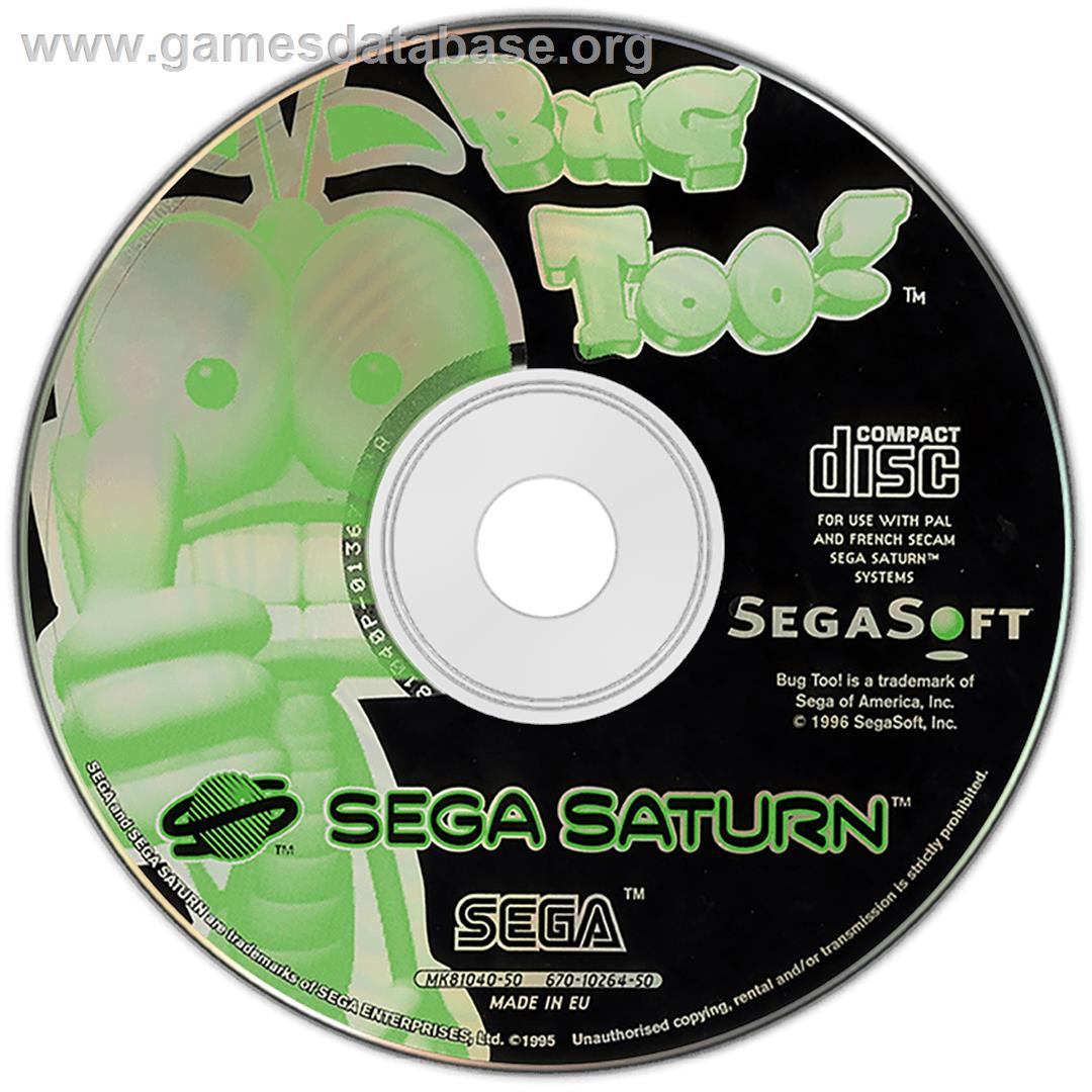 Bug Too - Sega Saturn - Artwork - Disc