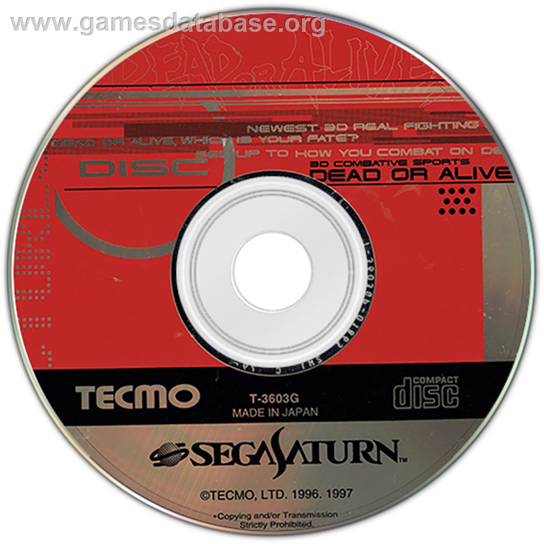 Dead or Alive - Sega Saturn - Artwork - Disc