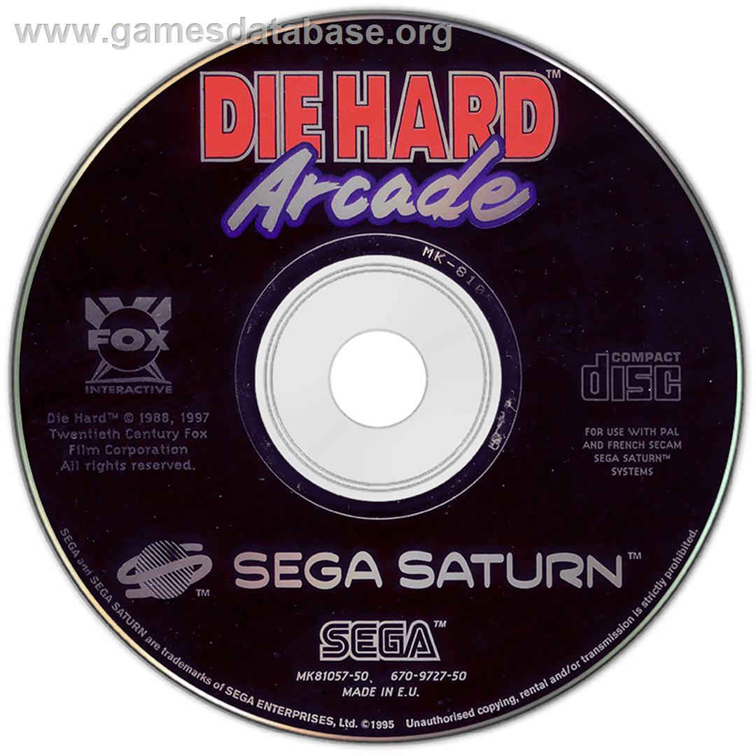 Die Hard Arcade - Sega Saturn - Artwork - Disc