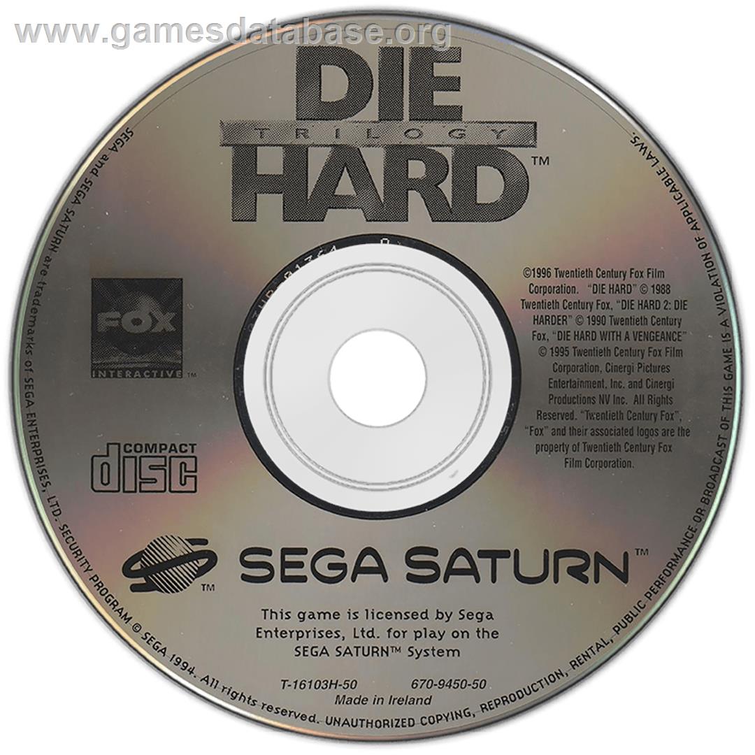 Die Hard Trilogy - Sega Saturn - Artwork - Disc